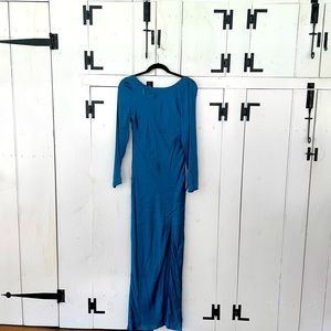 Backless Satin Slip Dress